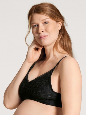 Biancheria Intima Donna Calida 100% Nature Mum Nursing Bra Without Underwire, Cradle To Cradle Certified® Nere | 2345-OPRYA