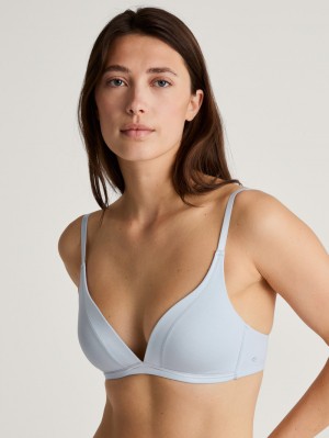 Biancheria Intima Donna Calida Cate Triangle Bra With Padding Arctic Ice | 2093-UZOCF