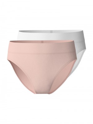 Biancheria Intima Donna Calida Elastic Duopack Brief Soft Waistband, High Waist Rosa | 4987-MWNAG