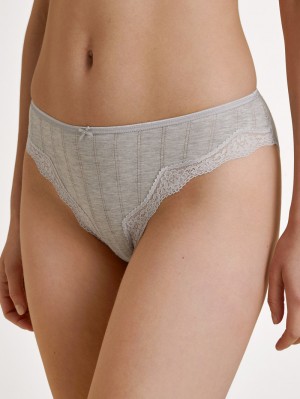 Biancheria Intima Donna Calida Etude Toujours Brief, Regular Cut Grigie | 9347-TMUIF
