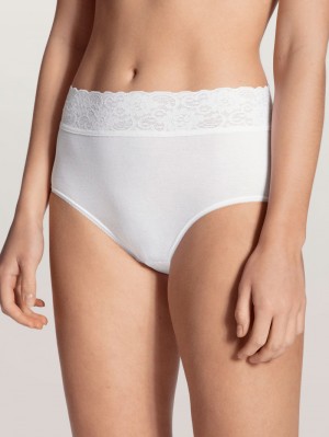 Biancheria Intima Donna Calida Iconics Midi Brief Weiss | 5917-UOZSN