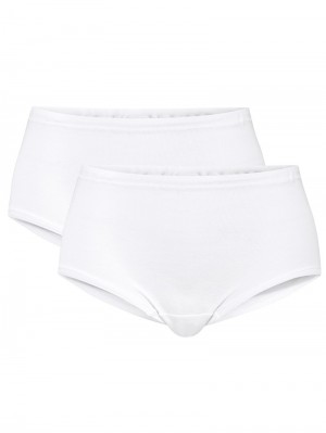 Biancheria Intima Donna Calida Iconics Midi-brief, 2er-pack Weiss | 0153-MNYRU