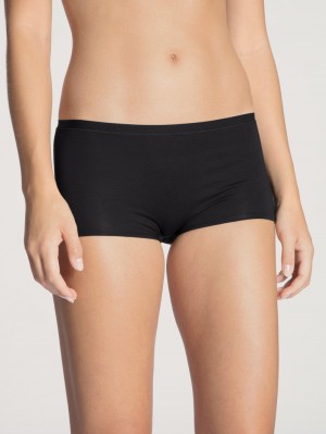 Biancheria Intima Donna Calida Natural Comfort Shorty Regular Cut Schwarz | 5927-WFVIN