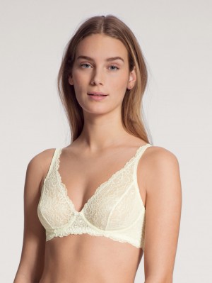 Biancheria Intima Donna Calida Sensual Secrets Soft Non-wired Bra Alabaster Crème | 2381-JEMTG
