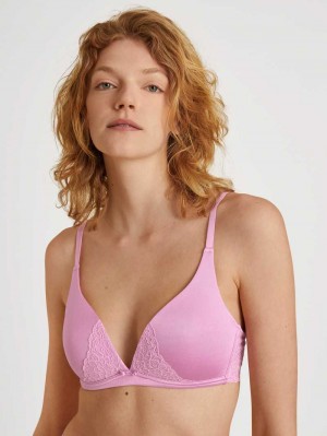 Biancheria Intima Donna Calida Sensual Secrets Soft Bra Rosa | 3796-BRLSU