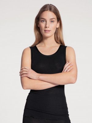 Biancheria Intima Donna Calida True Confidence Tank Top Ws Schwarz | 5369-VDLXC