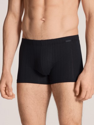Biancheria Intima Uomo Calida Pure & Style Boxer Brief, Covered Waistband Schwarz | 1370-OPBAW