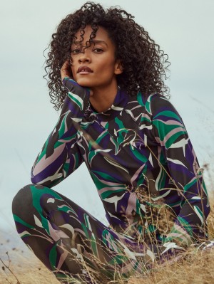 Loungewear Donna Calida 100% Nature Relax Shirt Long-sleeve Phantom | 2873-AIUWK