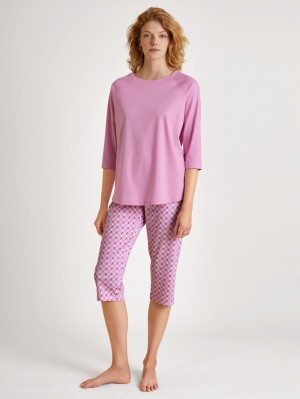 Pigiami Donna Calida Daylight Dreams 3/4 Pyjama Rosa | 3674-GOWRM