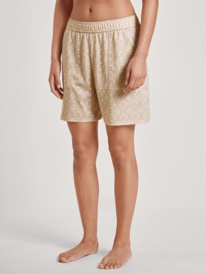 Pigiami Donna Calida Favourites Desert Shorts Crema | 7135-DFPUC