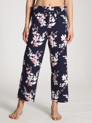 Pigiami Donna Calida Favourites Dreams 7/8 Pants Corallo Blu | 0481-BIKWA