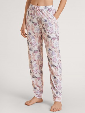 Pigiami Donna Calida Favourites Harmony Pants Bianche | 0295-KWZER