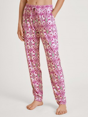 Pigiami Donna Calida Favourites Healing Pants Fiori | 4963-GVMUC