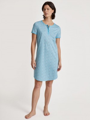 Pigiami Donna Calida Special Nightdress Blu | 0192-UHZNV