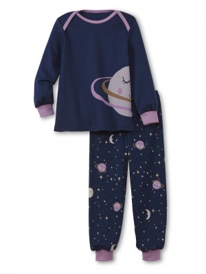 Pyjama Bambino Calida Toddlers Universe Pyjama With Cuff Blu | 9547-UNMOB