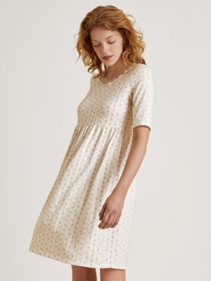 Summer Oufits Donna Calida Favourites Balance Babydoll Bianche | 3219-LVAQB