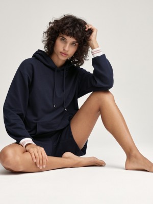Yoga Donna Calida Favourites Lounge Hoodie Corallo Blu | 6518-QZAFH