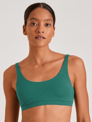 Yoga Donna Calida Natural Skin Bustier, Cradle To Cradle Certified® Verdi | 8403-DOLCR